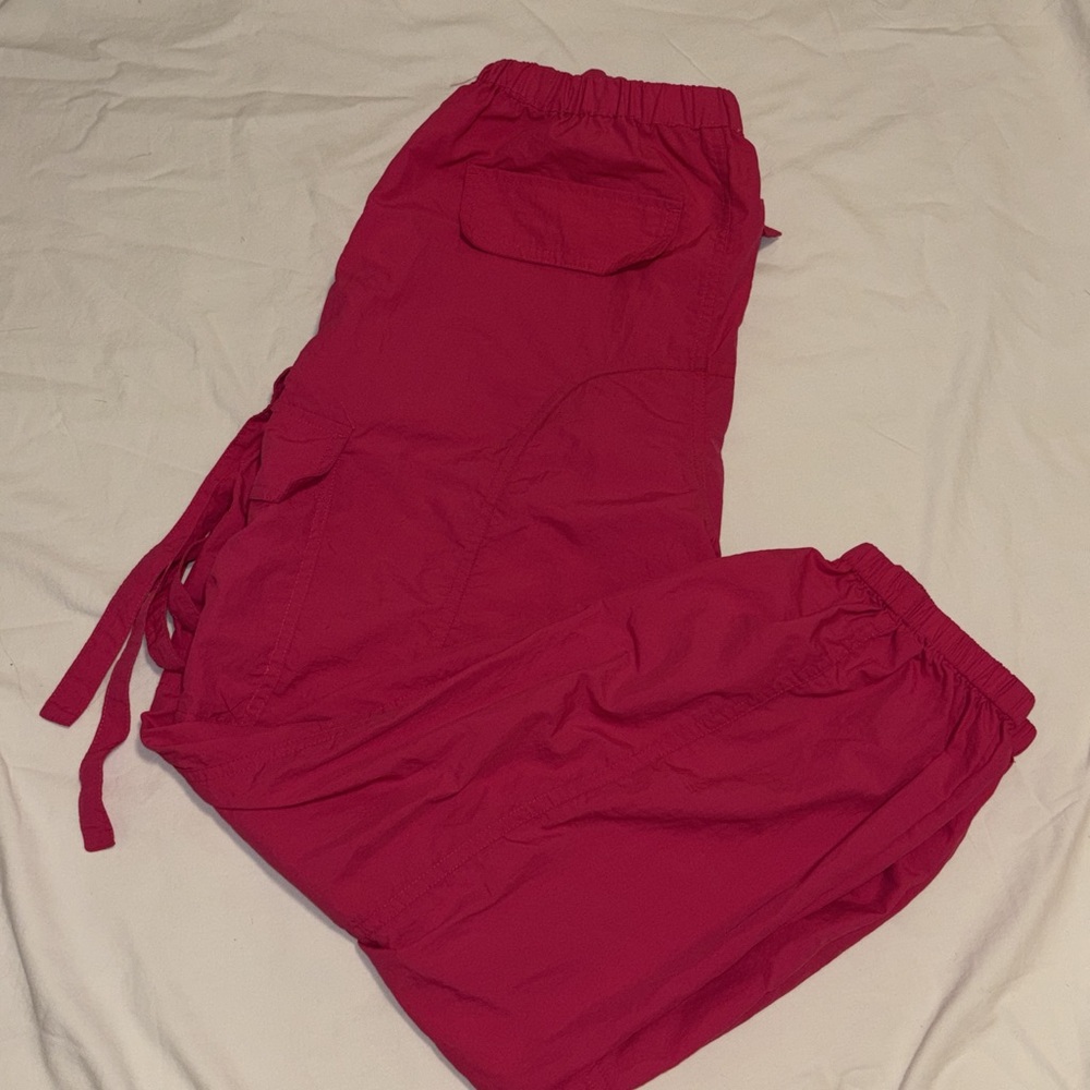 pink parachute pants